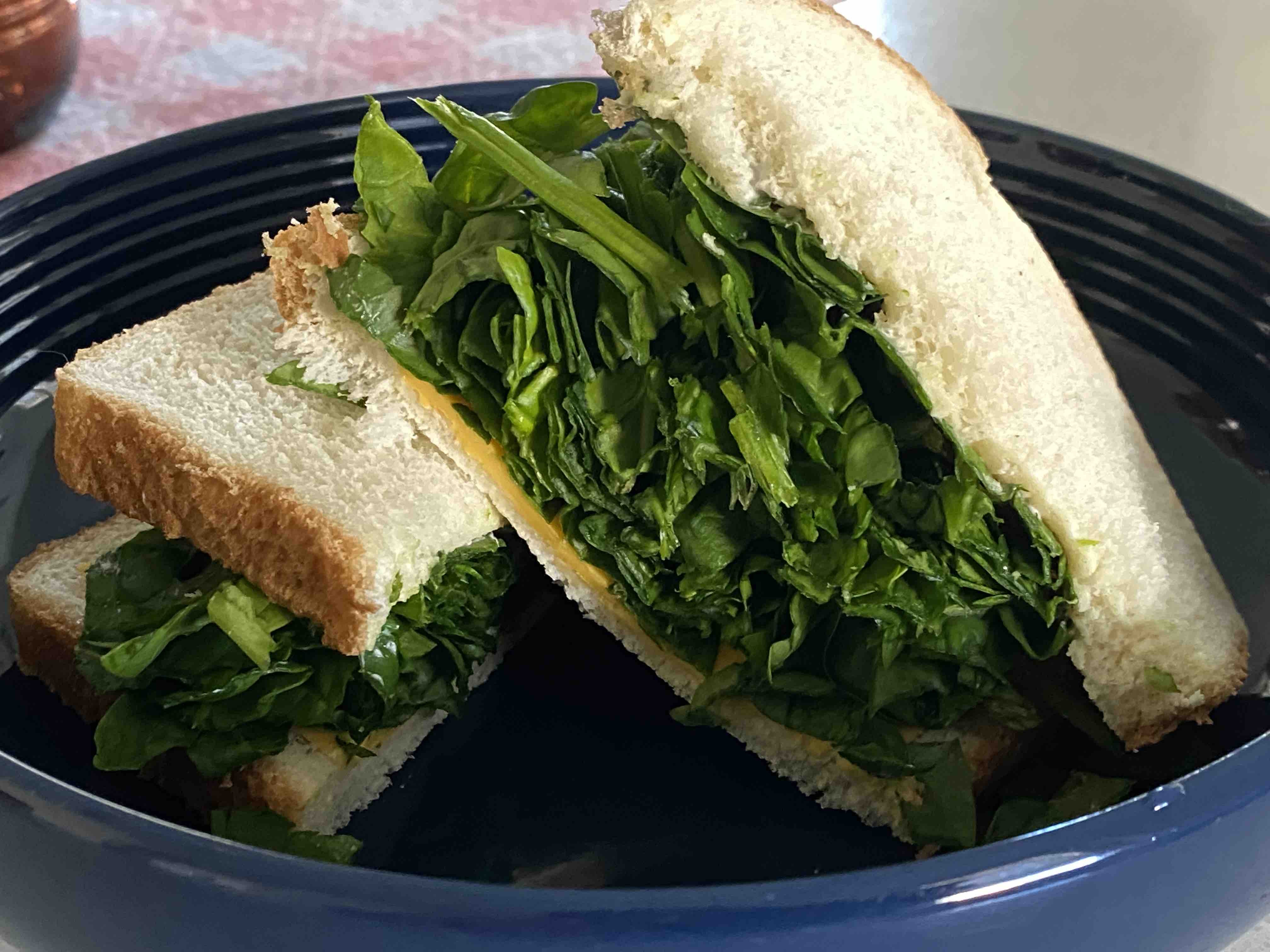 Spinach Cheese Sandwich 
