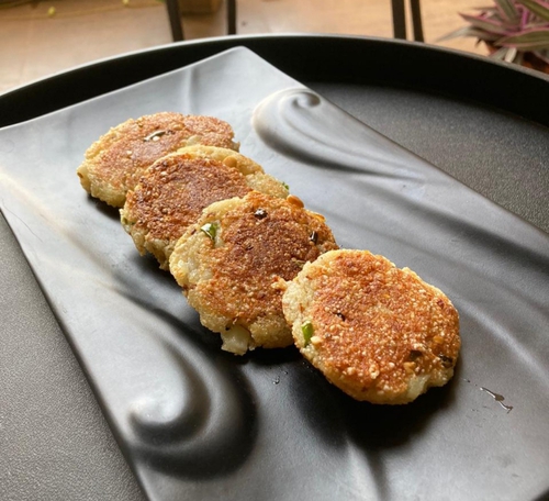 Paneer-Alloo-Sabudana Tikki