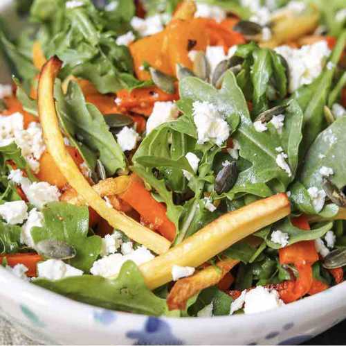 Roasted Root Veg Salad with Feta
