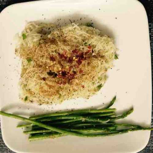 Rice Noodles with Asparagus