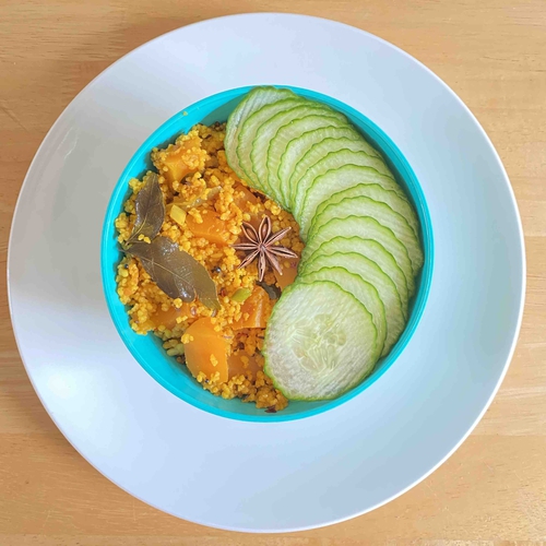 Butternut Squash Cous cous upma