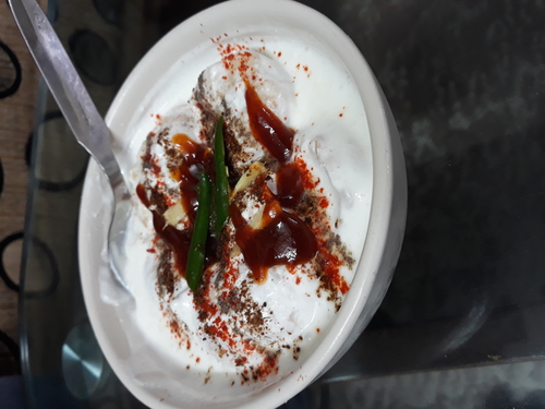 Dahi bhalla with lantil & Curd