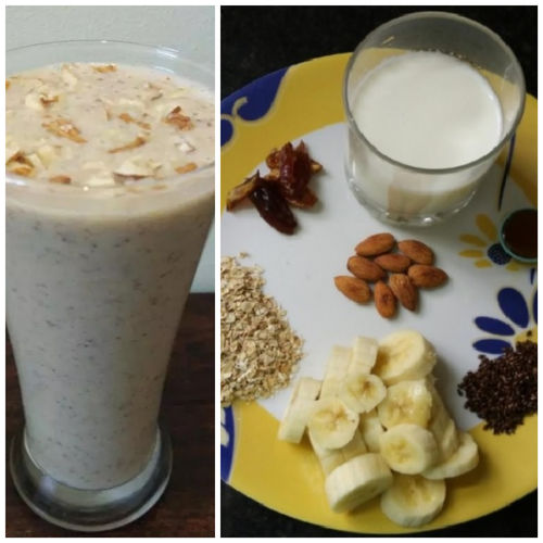 Oats, Dates and Banana Smoothie