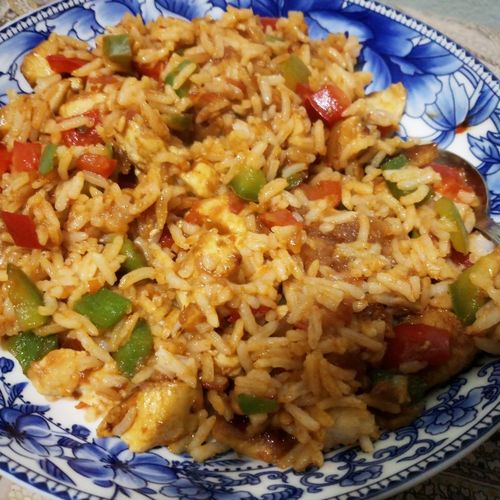 Schezwan Chicken Rice