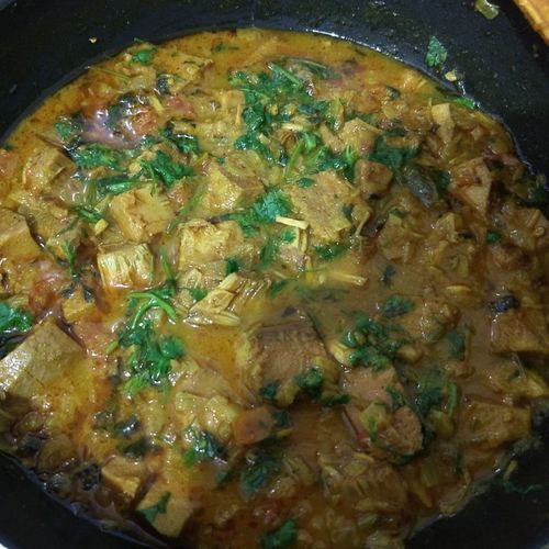 Ecchor dalna or Tender jackfruit curry