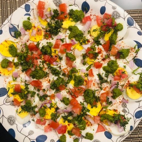 Boiled Egg Chaat
