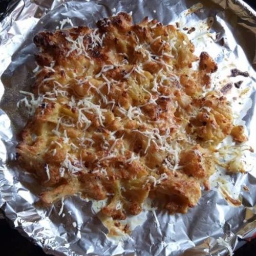 Baked Cauliflower In White Sauce