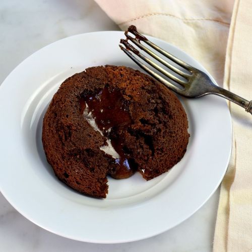Oats Choco Lava Cake (Eggless)
