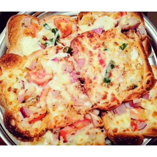 Bread Egg Cheese Pizza