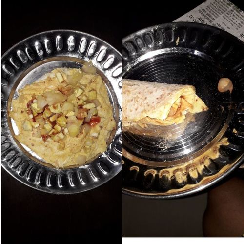 Egg Paneer roll
