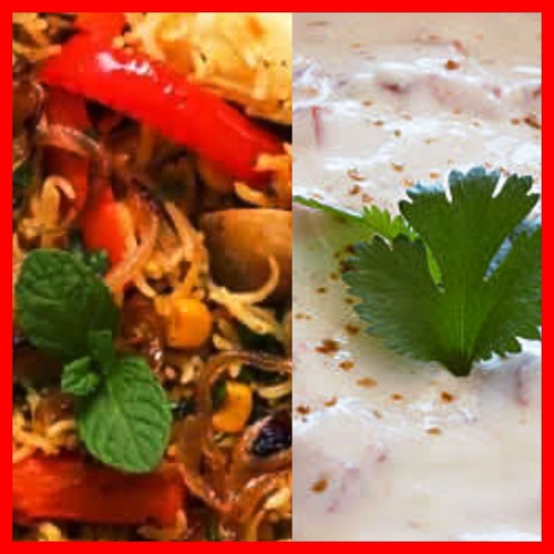 #FITTRMasterchef2
Veg Sahi Biryani with raiyta
This is tasty healthy meal to make your taste buds tingle, yet in quantified nutrients