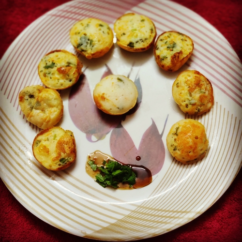 Zero Oil Cheesy Paddu
