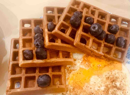 Homemade Protein waffles