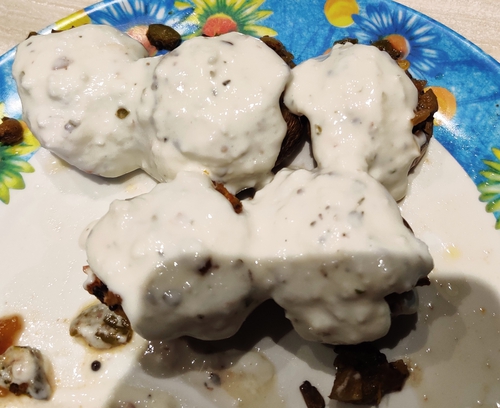 Keto Creamy mushroom buttons