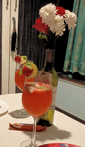 Strawberry Mojito Mocktail