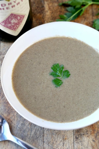 vegan mushroom soup