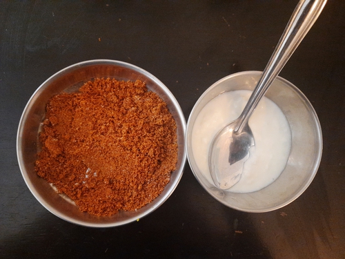 soya panjiri with curd