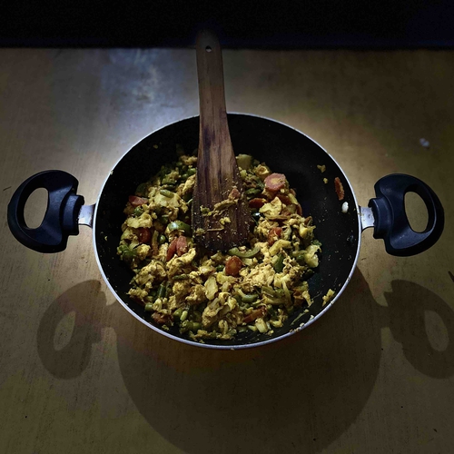 mix veg chicken fry