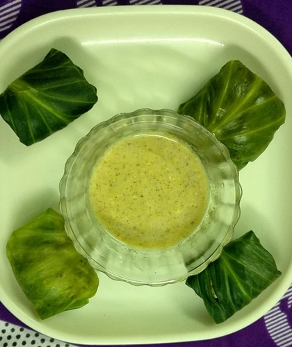 Cabbage paneer dumplings ๐