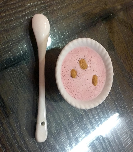 strawberry whey ice cream 🌸