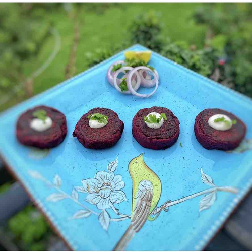 Beetroot Soya Kebabs