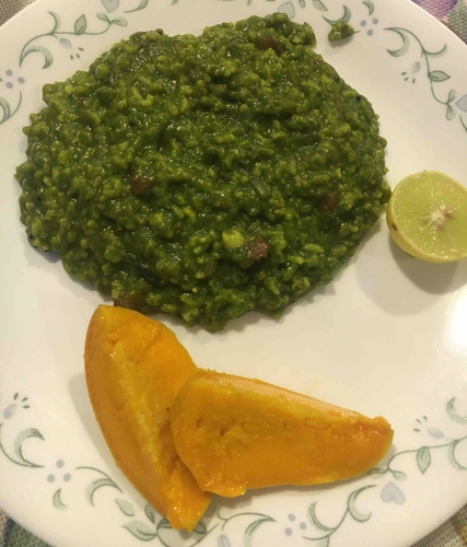 Palak Dal Khichdi