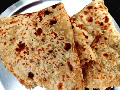 Sweet Potato Cheese Paratha