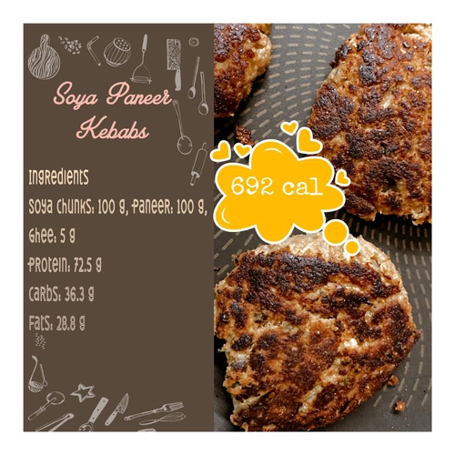 Soya Panner Kebabs