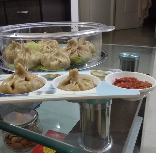 Soya paneer momos