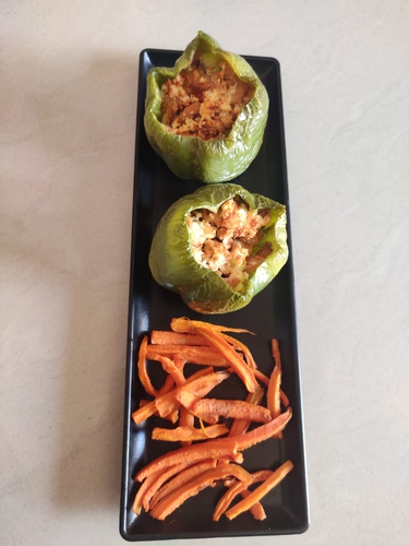 Chicken Stuffed capsicum