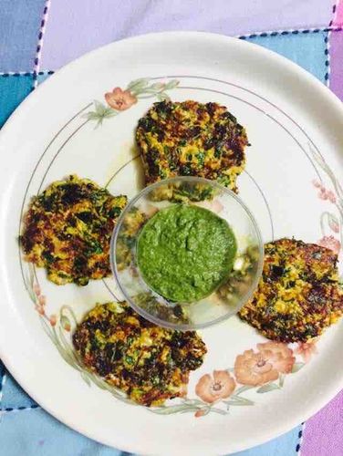 Paneer gobi palak tikki