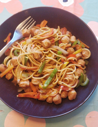 Soya Hakka noodles