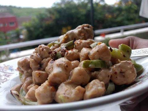 Soya in white sauce