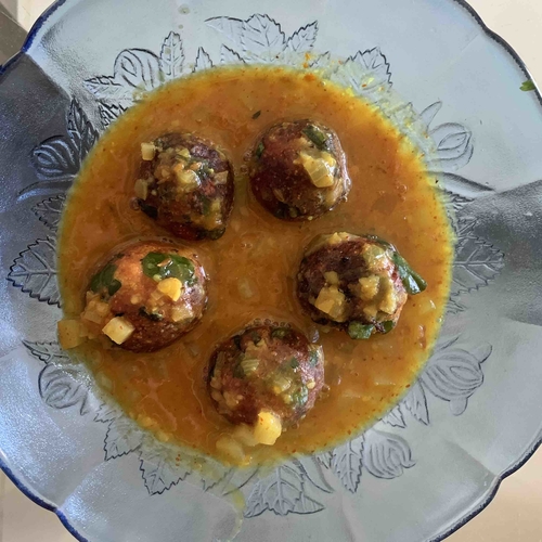 Schezwan Paneer Cheese balls with Sambhar