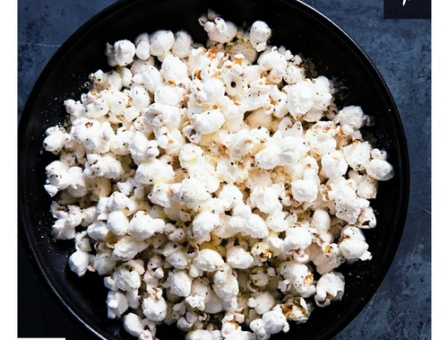 Lemon Parm popcorn