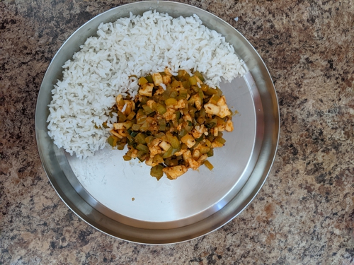 Capsicum Paneer Fry