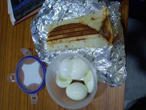 chicken wrap with eggs