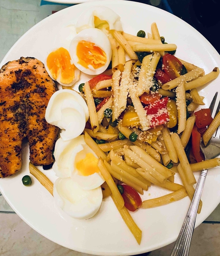 Penne and Fish