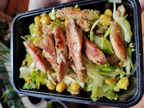 Chickpea Quinoa and Chicken Salad