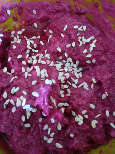 Beetroot dip/ beetroot chatni / beetroot salad