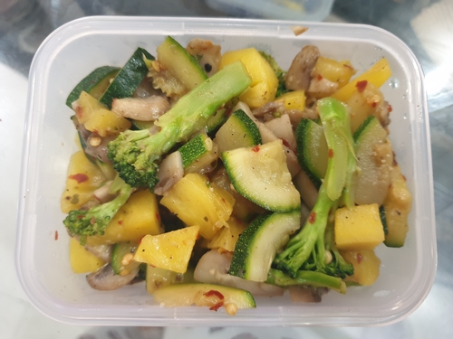 Pineapple Salad - Cooked