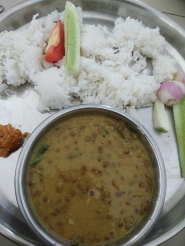 Masoor की दाल with a twist /बटकर/red lentil whole