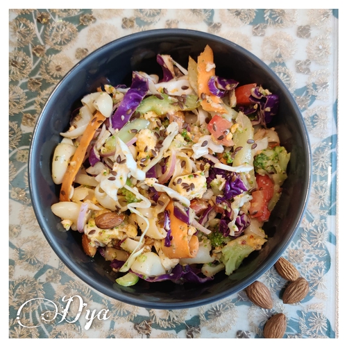No cook paneer salad