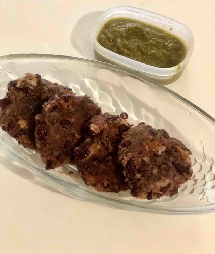 Rajma kebab with Dhaniya chutney