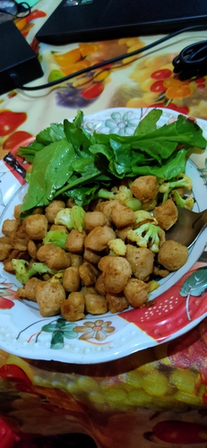 roasted soya chunks with garam masala