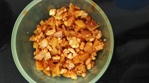 Aaloo paneer (fast/upwas)