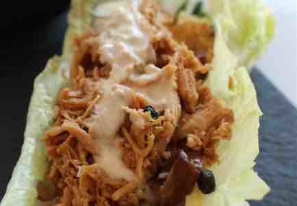 No-Cook Chicken Lettuce Wraps
