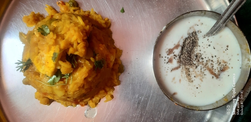 rice and dal with veggies