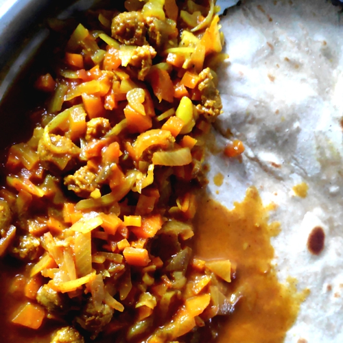 Mixed veg with Soya gravy