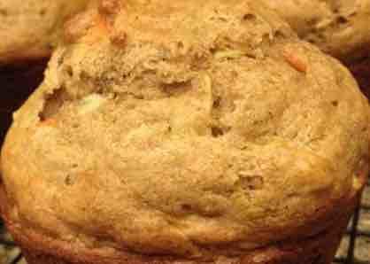 Carrot, Apple, Zucchini Muffins